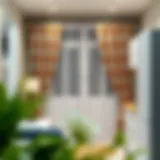 Elegant curtain design for a modern kitchen