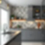 Elegant kitchen tile design showcasing modern aesthetics
