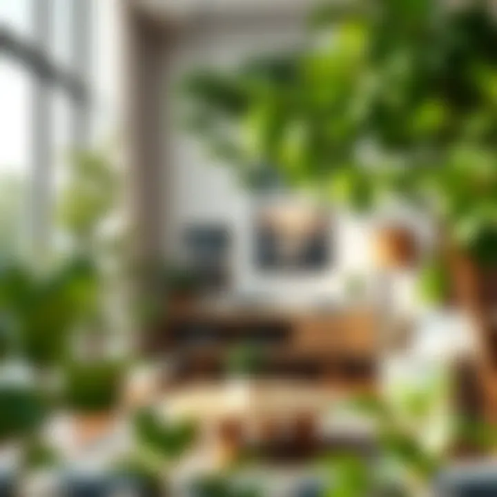 Aesthetic contribution of indoor trees in home decor