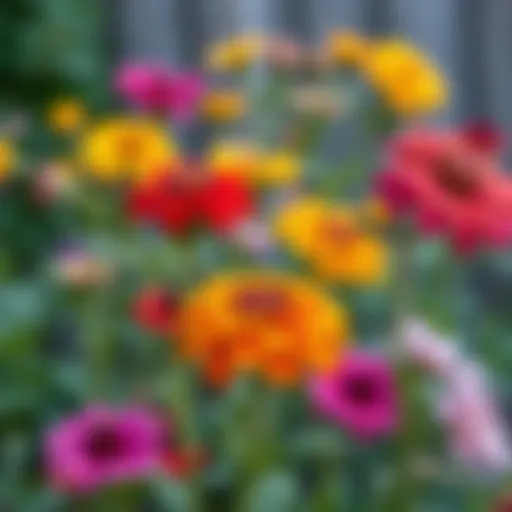 Aromatic Garden Blooms Vibrant garden flowers with aromatic appeal