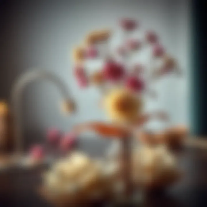 An artistic arrangement of dried flowers for home decor