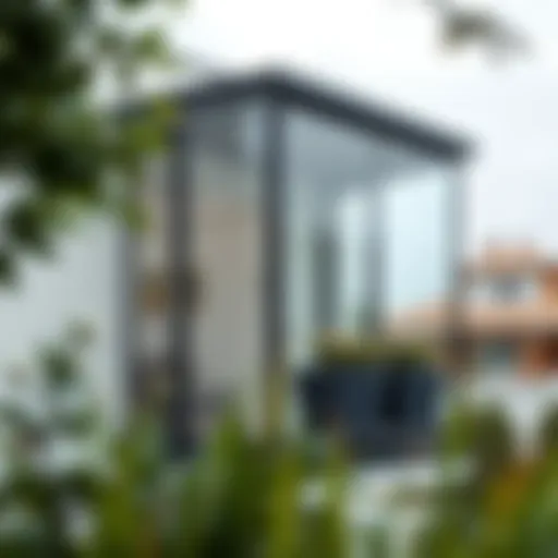 Elegant balcony enclosure with glass panels