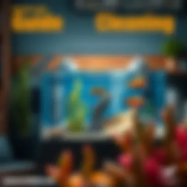 Step-by-step visual guide for aquarium cleaning