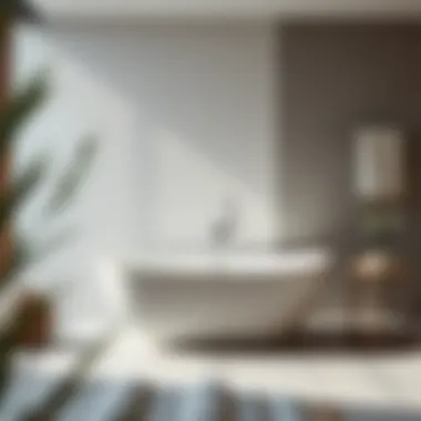 Freestanding Bathtub Design Elegant freestanding bathtub in a modern bathroom setting