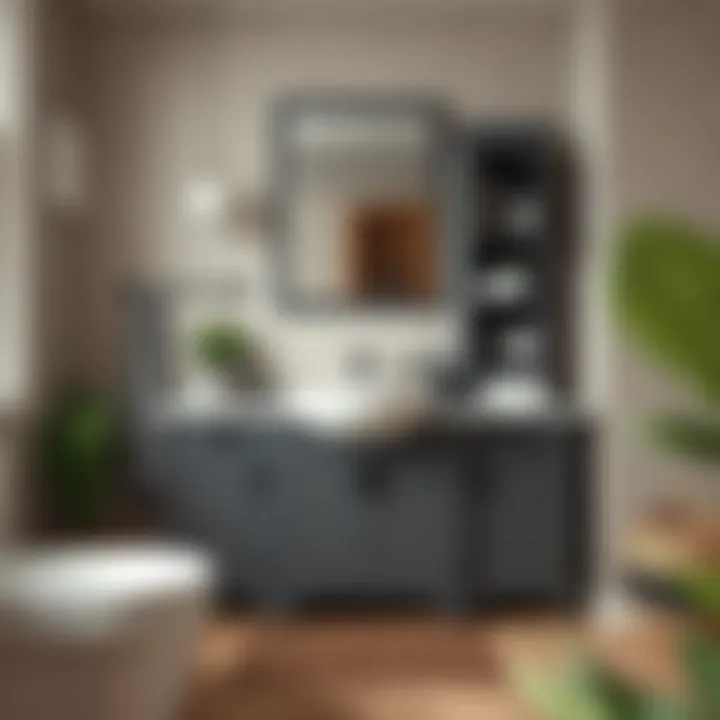 Creative DIY Bathroom Cabinet DIY bathroom cabinet showcasing creative customization