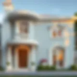 Elegant exterior paint design showcasing texture and depth