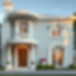 Elegant exterior paint design showcasing texture and depth