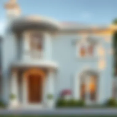 Elegant exterior paint design showcasing texture and depth