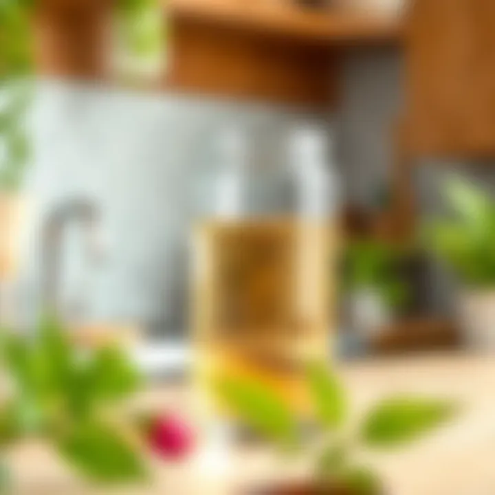 Natural ingredients for glass cleaning