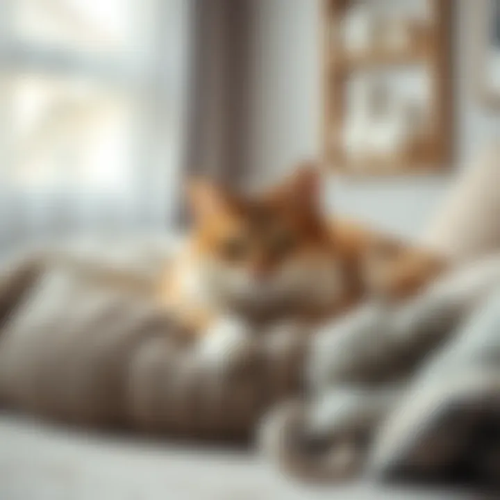 Comfortable cat bed for resting