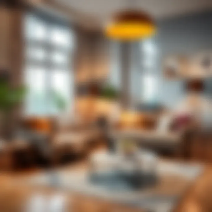 Stylishly displayed home decor items highlighting modern aesthetics