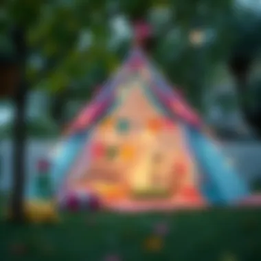 Creating a Magical Space Colorful Kids Tent Setup