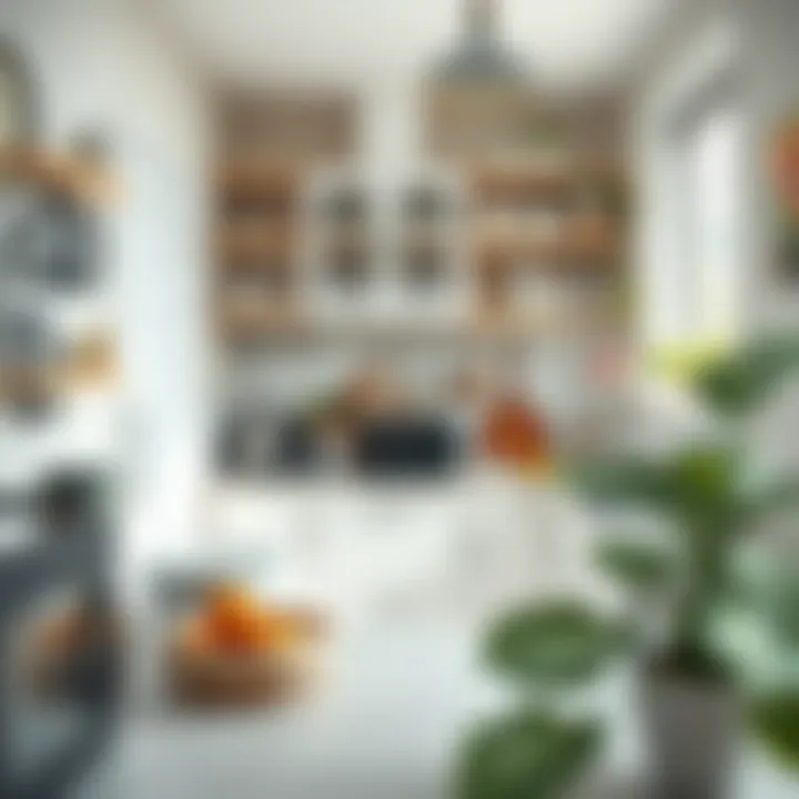 A bright and organized kitchen showcasing cleanliness