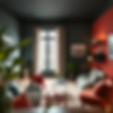 A beautifully decorated living space emphasizing color harmonies