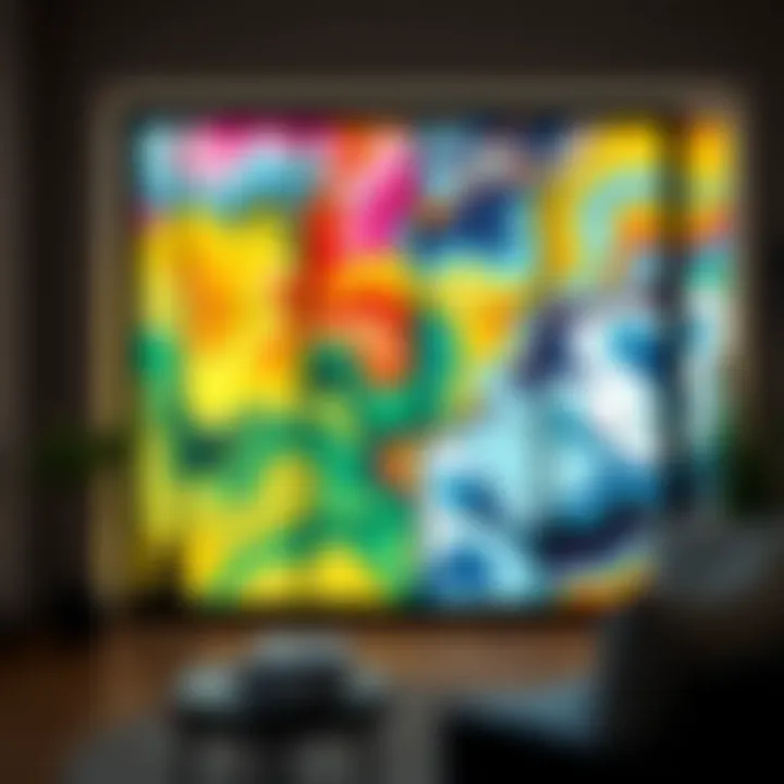 An abstract artwork demonstrating the psychological effects of color