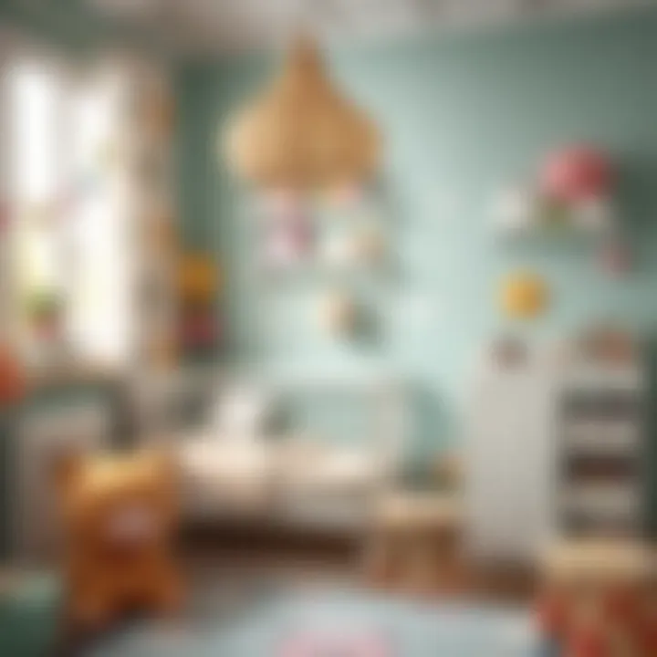 Colorful and playful nursery with whimsical decor