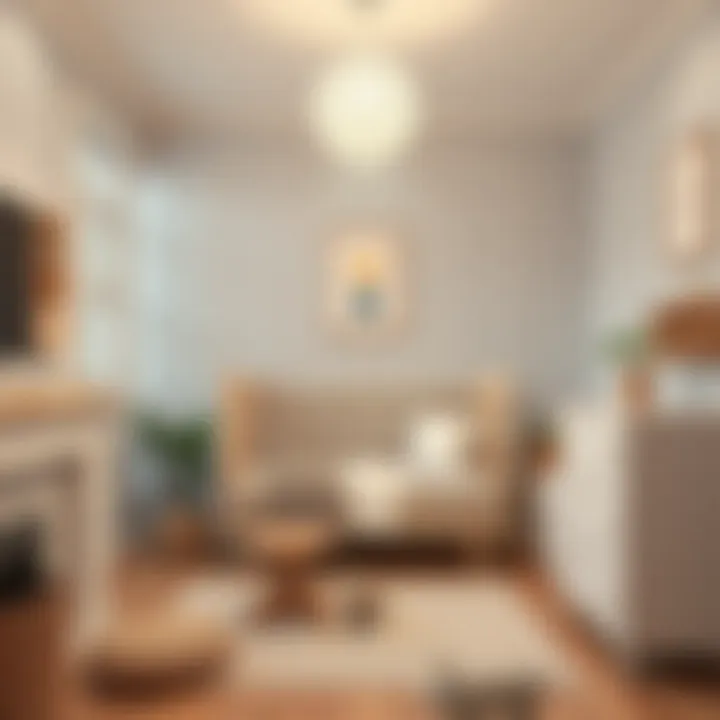 Comfortable nursery setup