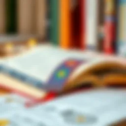 Creative bookmark design with vibrant colors