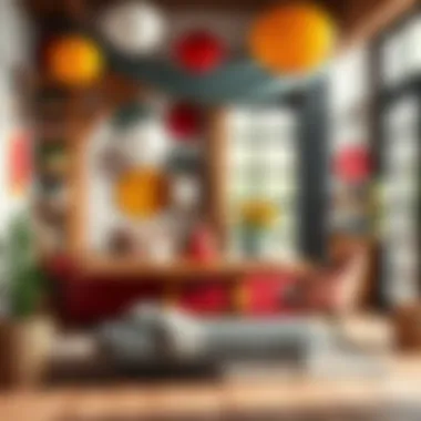 Creative color combinations in handmade decorations