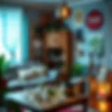 Creative home decor project using recycled materials