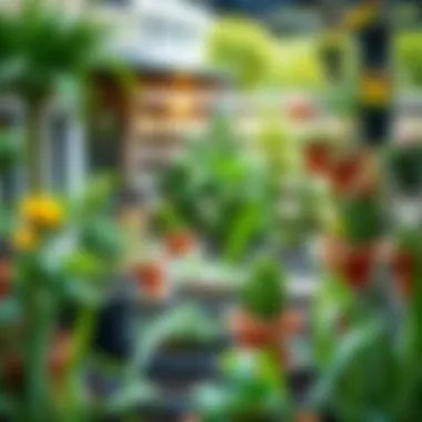 Unique gardening project for urban spaces