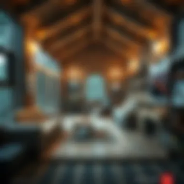 Functional layout of a cabin