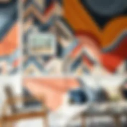 Elegant wall paint patterns showcasing modern styles