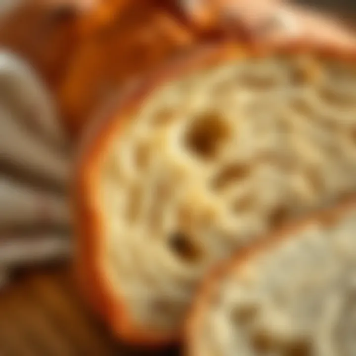 Sliced Loaf Texture Sliced loaf showcasing texture and softness