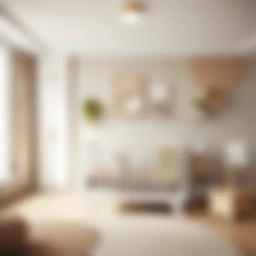 Neutral Tones in Nursery Design Elegant and serene nursery design featuring neutral tones