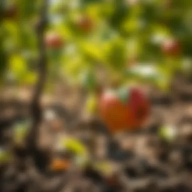 Young Apple Sapling Young apple sapling nurtured in sunlight