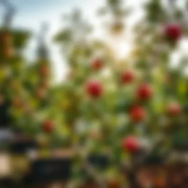 Thriving Apple Tree Apple tree thriving in a garden