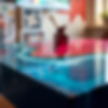 A creative epoxy project demonstrating color blending and layering techniques