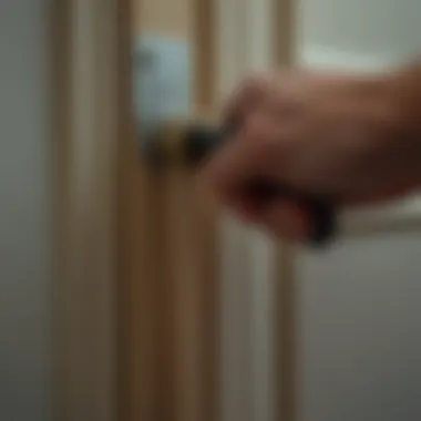 Door frame detachment method