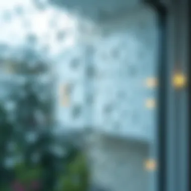 Maintaining Clarity in Glass Windows Clear glass window with water droplets