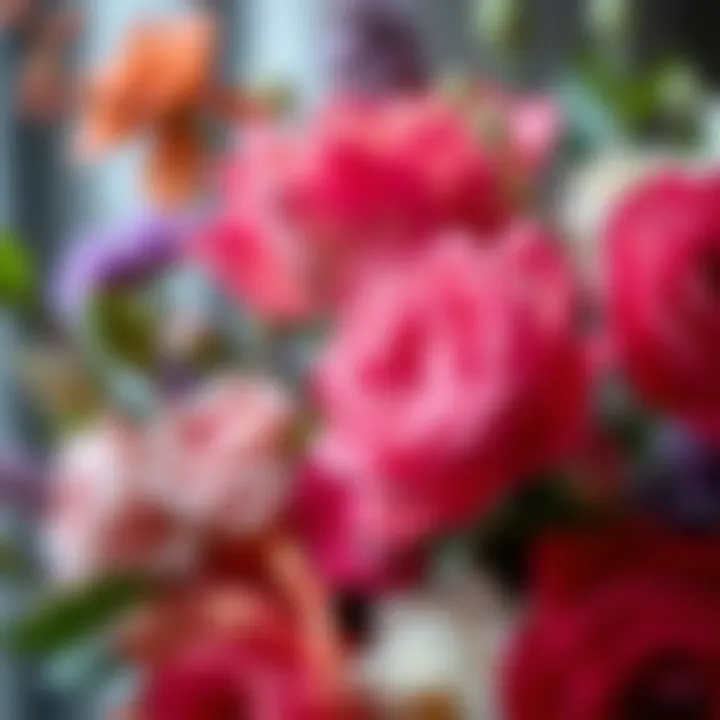 Close-up of fragrant floral arrangement