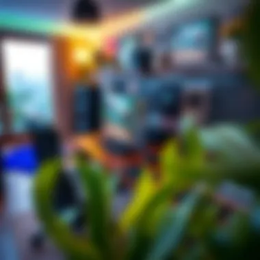 Personalized gaming space showcasing unique accessories and decor