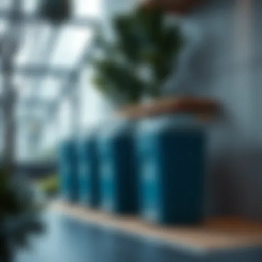 Innovative recycling bin design showcasing modern aesthetics