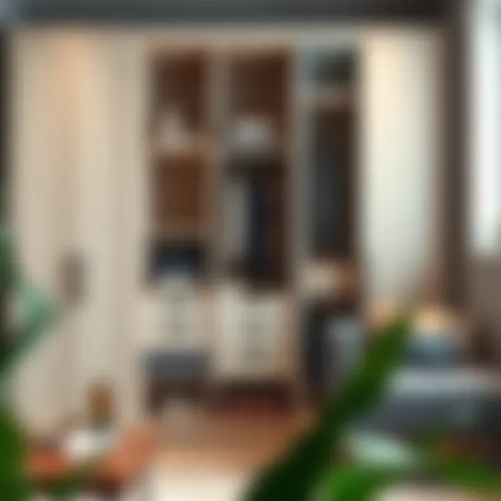 Sophisticated wardrobe with innovative storage solutions