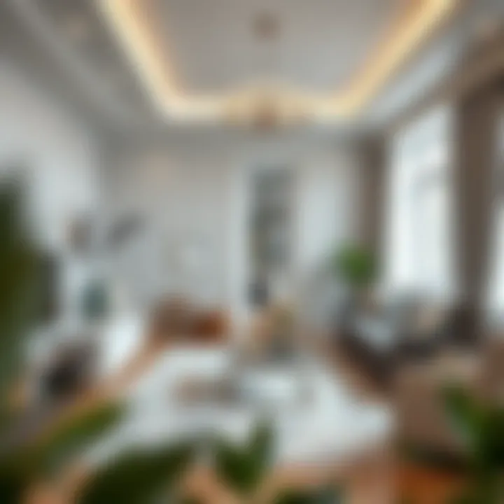 Elegant living room showcasing grey and cream decor harmony