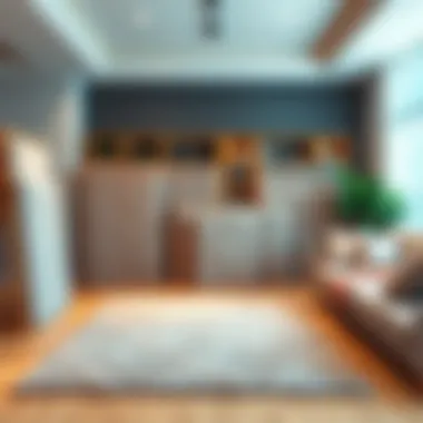 Displaying Various Carpet Sizes in an Interior Different carpet sizes displayed in an interior setting