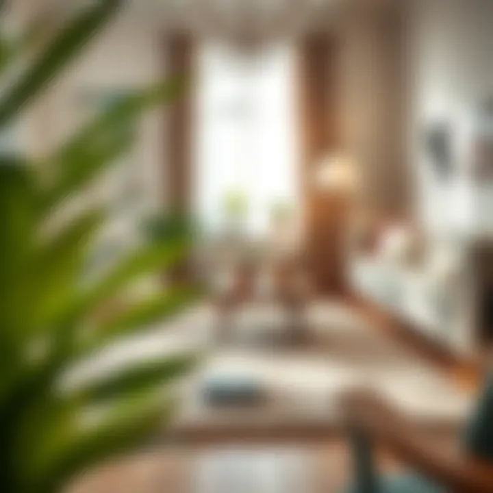 Stylish Carpet Arrangement in a Cozy Room A stylishly arranged carpet in a cozy room