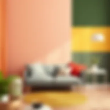 A harmonious color palette showcasing complementary colors in design.