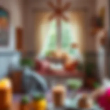 A cozy reading nook enriched with peaceful colors