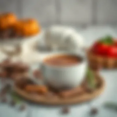 Essential Ingredients for Hot Chocolate Selection of ingredients for making hot chocolate