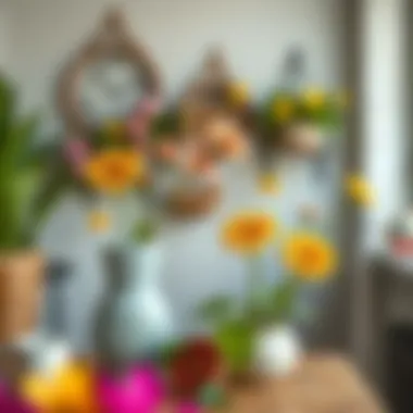 Creative Touch: DIY Flower Projects for Home Decor A DIY project using garden flowers to enhance home decor.