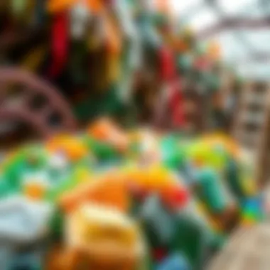 Recycled Art Installation Art installation created from recycled plastic waste.