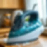 Iron with mineral deposits