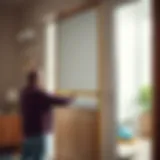 Measuring a door frame for a screen installation