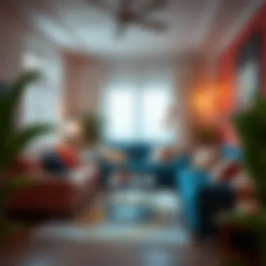 Harmonious Color Combinations for a Cozy Atmosphere A cozy interior featuring harmonious color combinations for sofas.