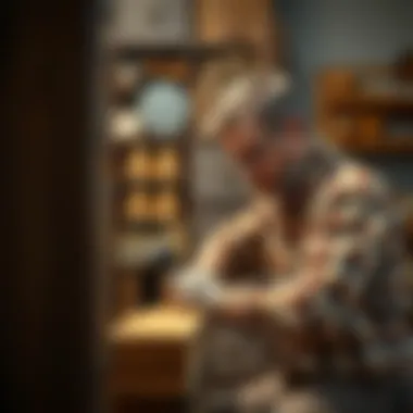 Expert Craftsman in Furniture Restoration Professional craftsman working on furniture